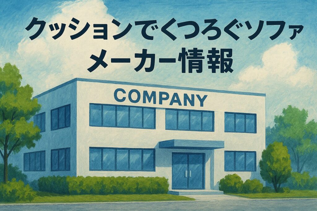 クッションでくつろぐソファメーカー